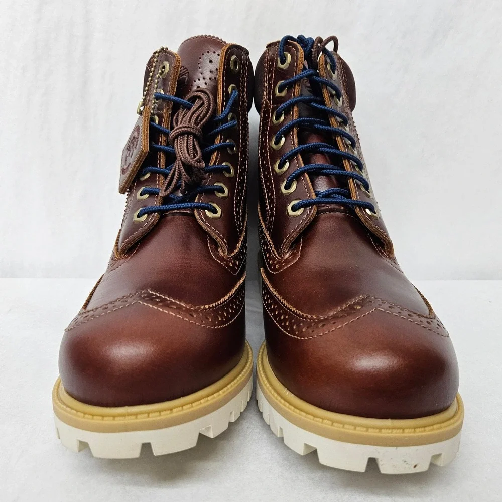 Timberland Premium 6 Inch Boot Waterproof Wingtip TB0A2A8VEM4 Brown Men Size‎ 8
